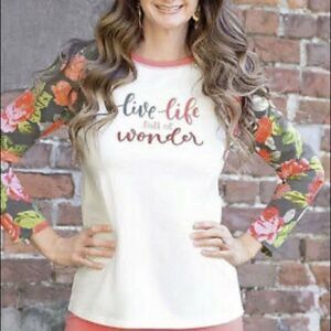 New Matilda Jane Live Life Full of Wonder Long Sleeve Tee